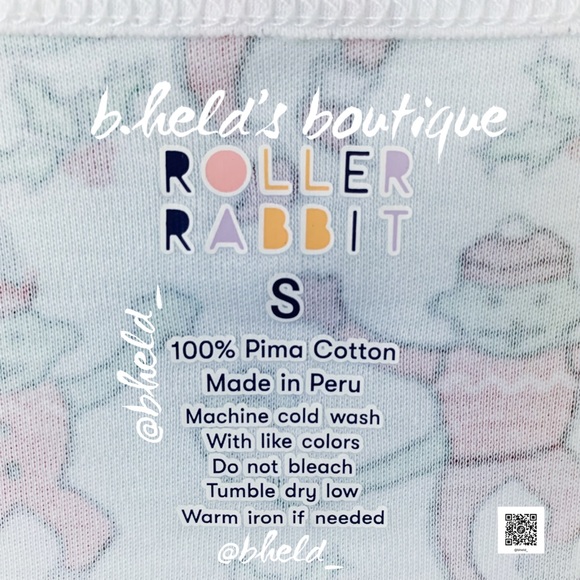 Roller Rabbit Monkey Mas Pajamas in Mint Green Size Small (S) Brand New NWT - Picture 7 of 17